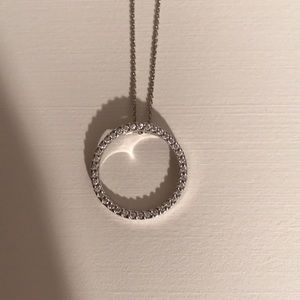 Roberto coin diamond O necklace.